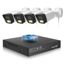 SmartSF  5MP NVR 3MP Audio POE Security Camera System Outdoor IP Network kit