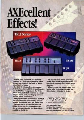 1993   DOD TR3 3B 3R 3M Effects  Print Ad   1990's Guitar FA.28