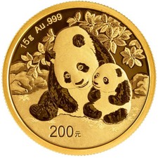 China 2024 ¥200 15-g Gold Panda BU 5415.57 per troy oz