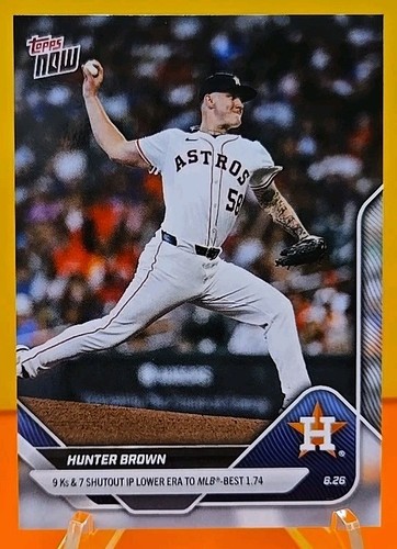 2025 Topps Now 352 Hunter Brown