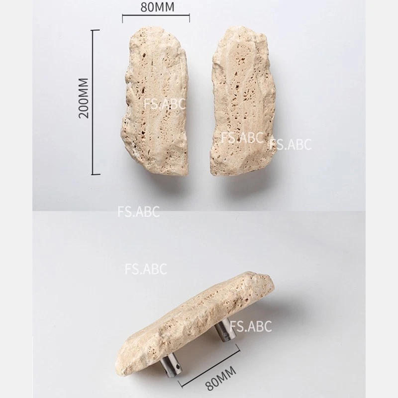 Natural marble door handles, suitable for glass doors, entry doors, wooden doors - Image 3 of 4