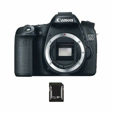 Canon EOS 70D DSLR Camera w/64GB SDXC Card