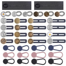 36 Pcs Adjustable No Sew Extender Buttons Set Invisible Collar Neck Extenders