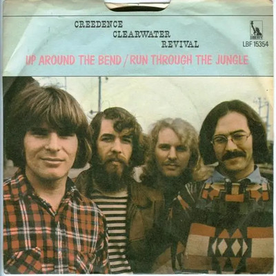 Creedence Clearwater Revival Up Around The Bend LARGE HOLE WITH ADAPTOR