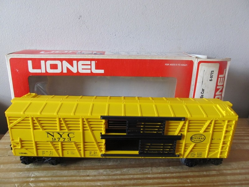 Lionel 6-9773  NEW YORK CENTRAL CATTLE CAR 0/027 GAUGE ORIGINAL BOX