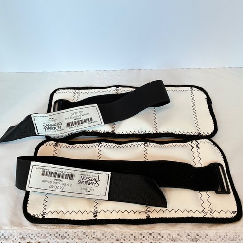 Sammons Preston Ankle Wrist Weights 2lb White Standard Pair 4lb Total