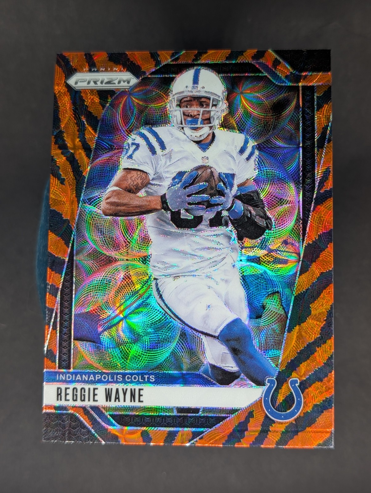 2024 Panini Prizm Reggie Wayne #128 Choice Tiger Stripes Prizm