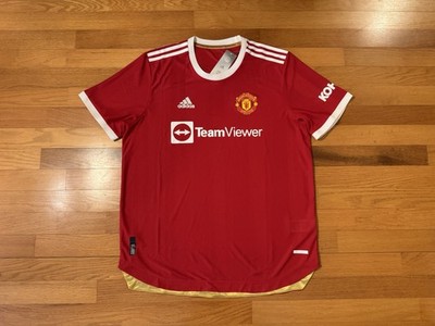 New XL Adidas Manchester United 2021/22 Home Authentic Soccer