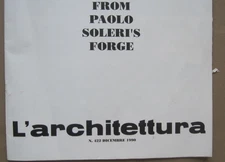 From PAOLO SOLERI's Forge / Architettura Dec 1990 (40pp large format color) s1