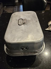 VINTAGE WEAR-EVER ALUMINUM #324 ROASTER WITH LIFTER  14X10 