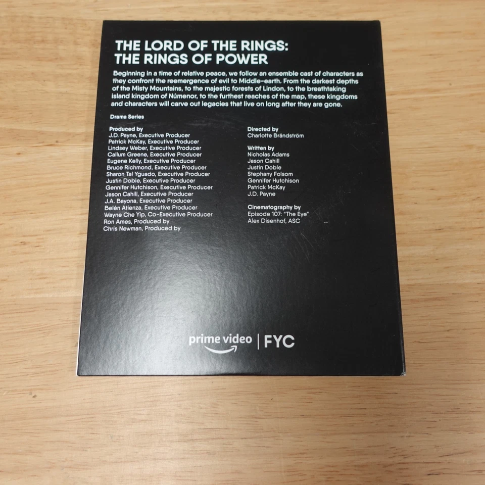 RARE 2022 The Lord of the Rings: The Rings of Power Complete Season 1 FYC DVD - Image 3 of 3