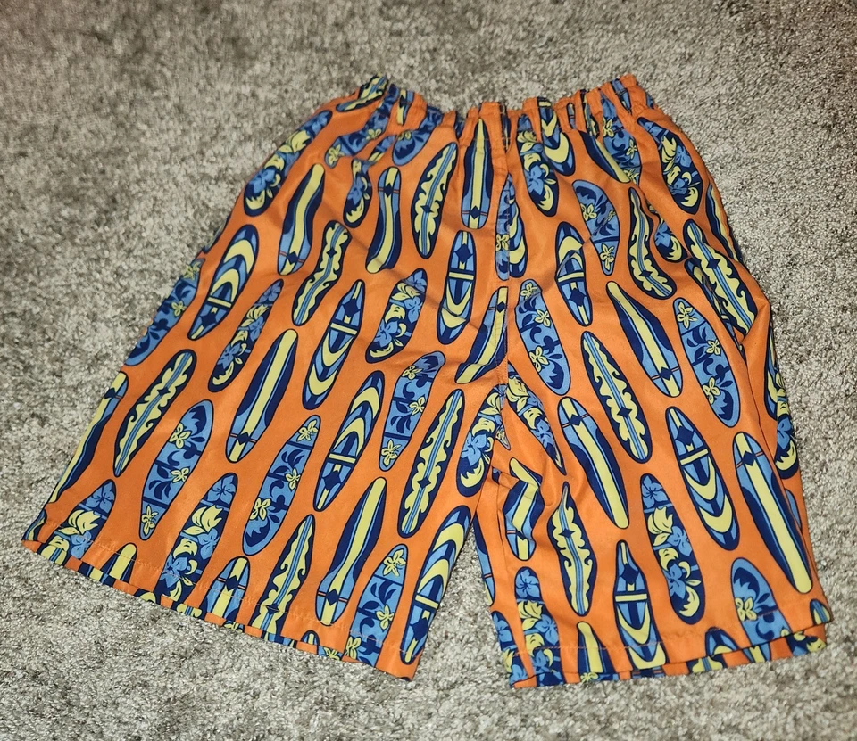 🌊 Bañador Flapdoodles Naranja Niños Talla 7 Forro Recortado Foto 2 de 3