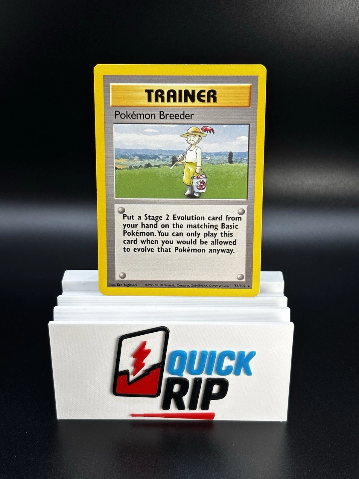 Pokemon TCG Pokemon Breeder 76/102 Base Set Trainer LP $1 Shipping!