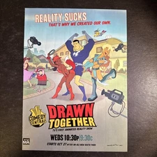 2004 • DRAWN TOGETHER print ad • Y2K • Comedy Central TV Series ADV41