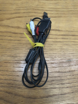 #ad SONY TYPE 2 II TWO CAMERA CABLE CORD USB RCA ZCAT1325 0530 OFFICIAL OEM $10.99