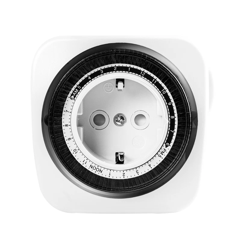 Mechanische Zeitschaltuhr 3500W 230V Timer Schalter Steckdose Zeitschaltung Weiß - Bild 2 von 4