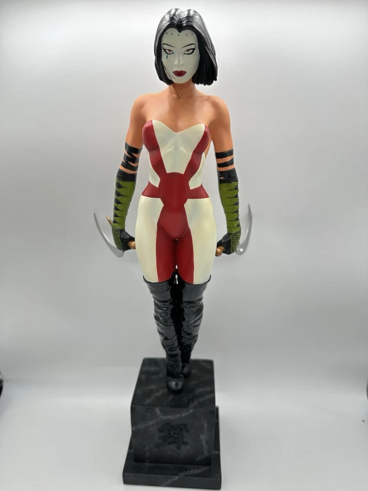 Estatua de porcelana Kabuki 35Cm Cs Moore Studios 959/1800 firmada Foto 4 de 4