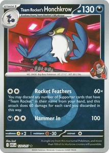 Team Rocket's Honchkrow (Energy Symbol Pattern) 127/217 Ascended Heroes Reverse Holo