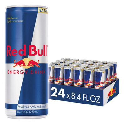 Red Bull Energy Drink, 8.4 fl oz, Pack of 24 Cans