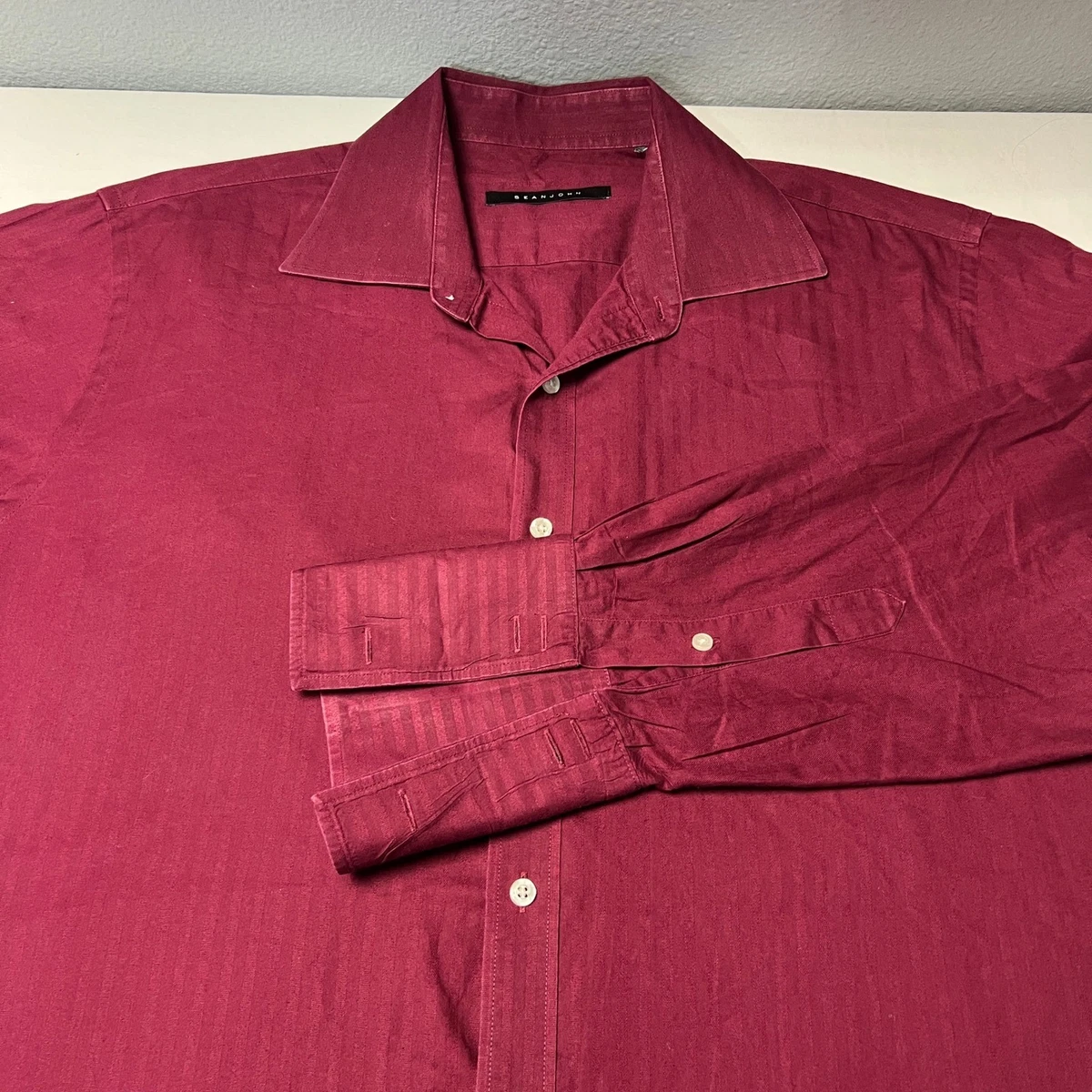 sean john big and tall dress shirts Sean John | Men's Tailored Button Up Dress Shirt | 17 38/39 Tall