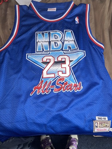 Camiseta deportiva Mitchell & Ness Michael Jordan Eastern Conference 1992-93 All-Star para hombre L - Imagen 9 de 12