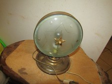 LAMPADA DA TAVOLO VINTAGE IN OTTONE E VETRO ATTRIBUITA A FONTANA ARTE ANNI 40/50
