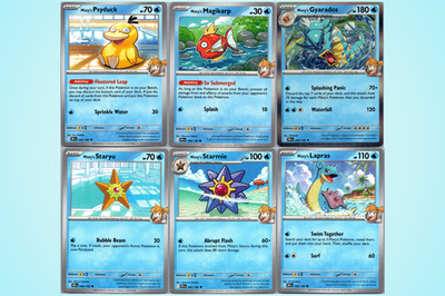 Misty's Pokemon Team 6 Card Set Destined Rivals Psyduck Lapras Gyarados Starmie