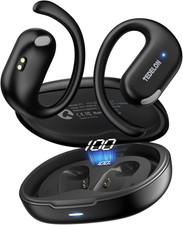 Open Ear Earbuds, 50H Open Ear Headphones Bluetooth 5.4, IPX6 Open Ear Buds Wire