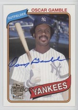 2015 Topps Archives Fan Favorites Oscar Gamble #FFA-OG Auto 7xr