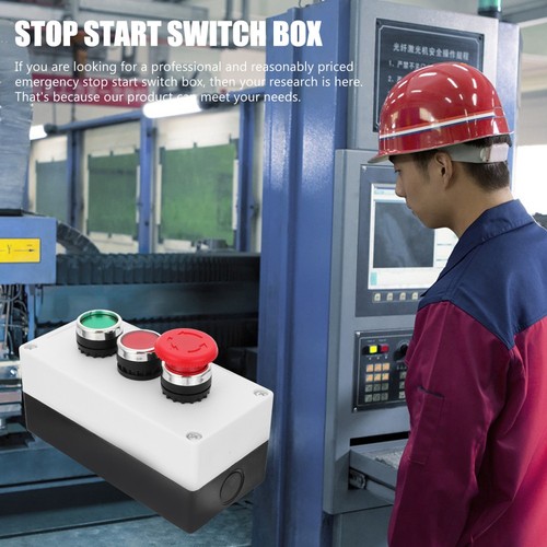 Emergency Switch Terminal Box Emergency Stop Start Switch Box - Afbeelding 2 van 12