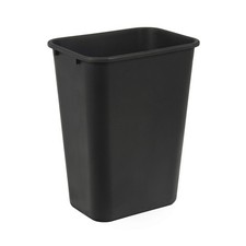 5 count Amazon Basics Trash Can 10 gallon black Rectangular Commercial Office