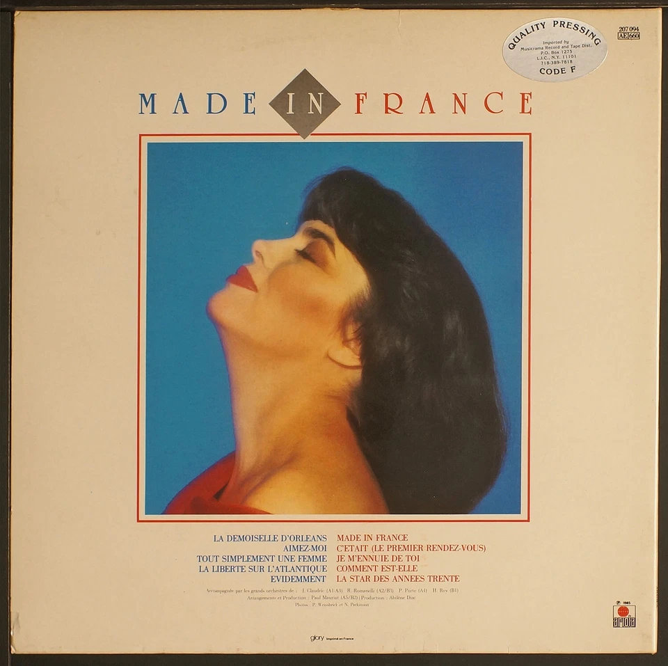 Mireille Mathieu - Made In France - LP vinyl - Image 2 of 4