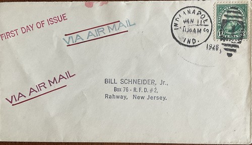 Gummistempel FDC 622 Benjamin Harrison Indianapolis, Indiana