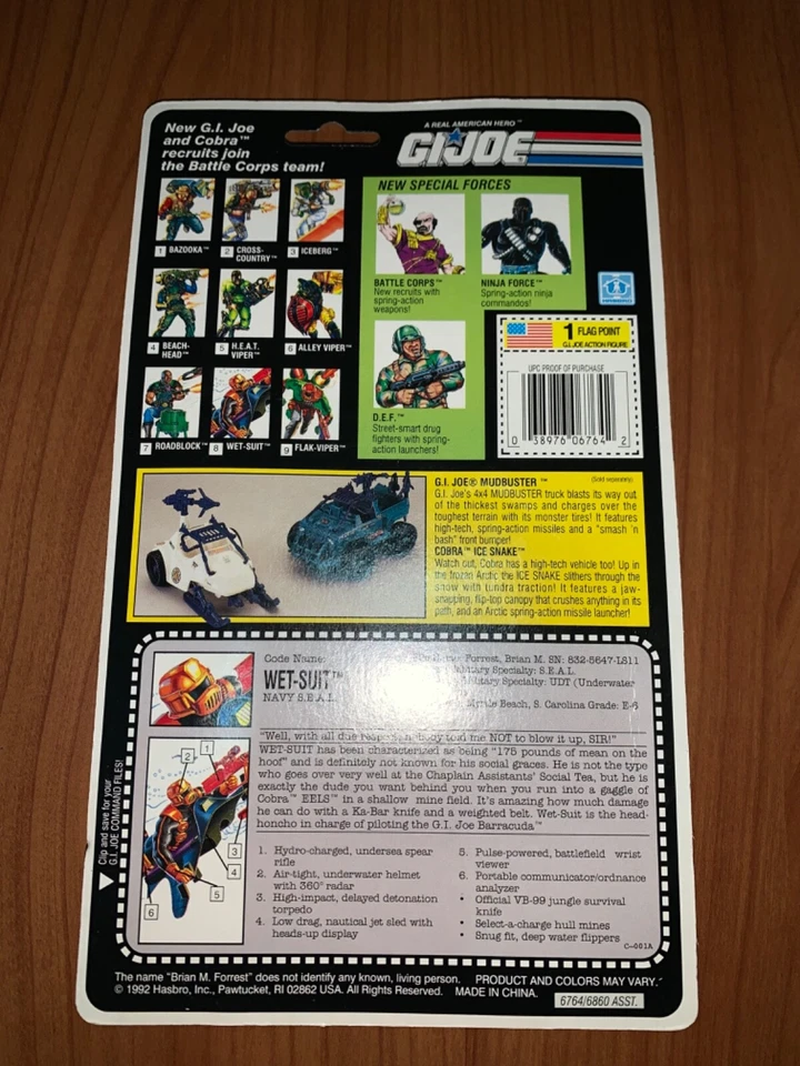 gi joe blister wet suit battle corps - Imagen 4 de 4