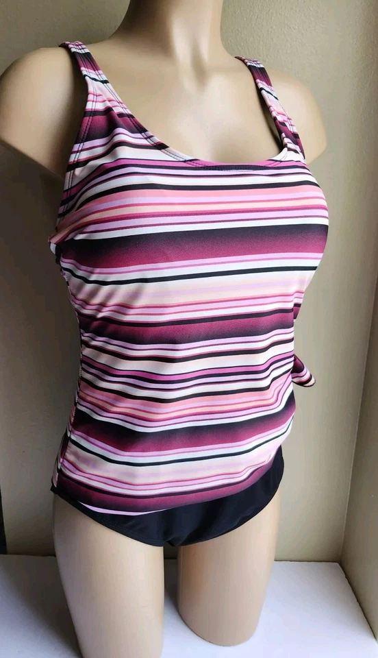 Купальник цельный Gabar цветной в полоску размер 16 - Изображение 2 из 4