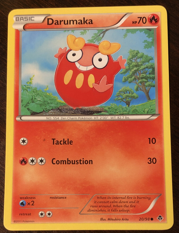 Darumaka 20/98 Pokemon Card B&W Emerging Powers Common FIRE Near Mint NEW x1