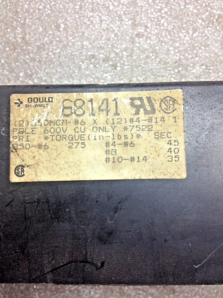 Gould Shawmut 68141 Power Distribution Block - Image 3 of 4