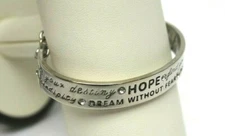 BCBGeneration BCBG Jewelry Silver "Hope, Inspire, Dream" Bracelet 62897