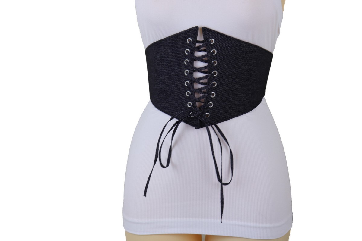 7321 Black Corset Belt For Women, Denim Waist Cinch SHERCHPRY Women main image 3
