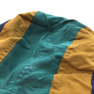 NWT Supreme Script Logo Paneled Silk Hooded Track Jacket NWT Supreme Script Logo Paneled Silk Hooded Track Jacket