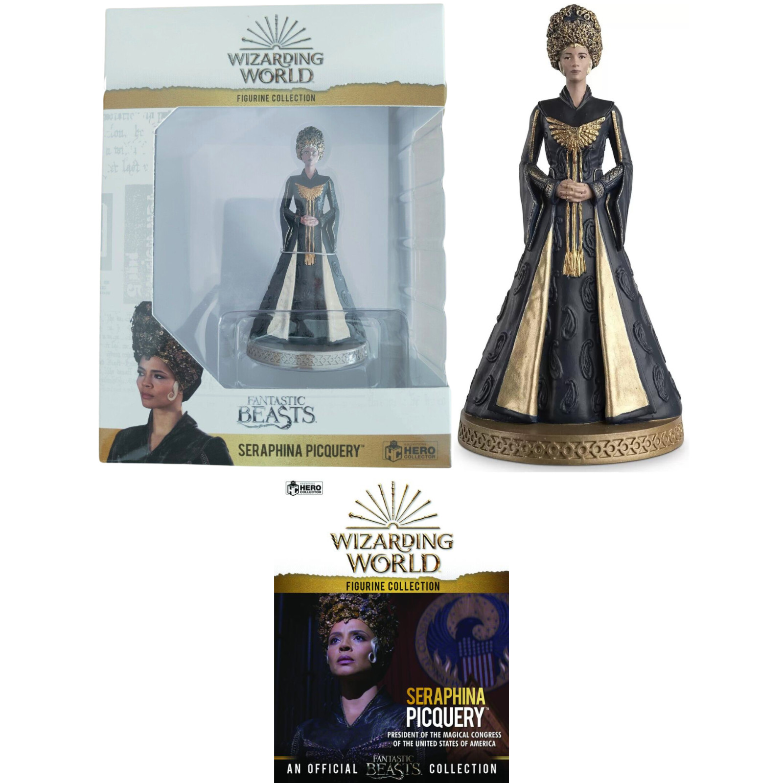 Statuette Seraphina Picquery Eaglemoss réplique officielle fidèle pour vitrine de sorcellerie