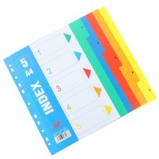 Page Office Binder Separators with Tabs Note Book Dividers
