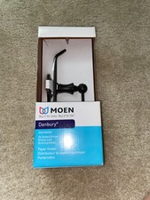 NIB - MOEN Danbury European Single Post Toilet Paper Holder in Oil Rubbed Bronze