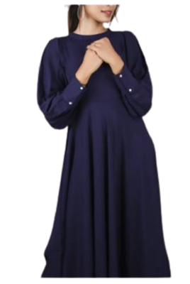 navy blue western dress for women Navy Blue Midi Dress: Women's Western Outfits for Women Online