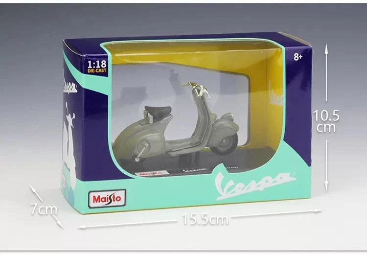 Modellini Vespa scala 1:18 die cast modellino diecast 1/18 PX Maisto 1 18 model - Immagine 3 di 4