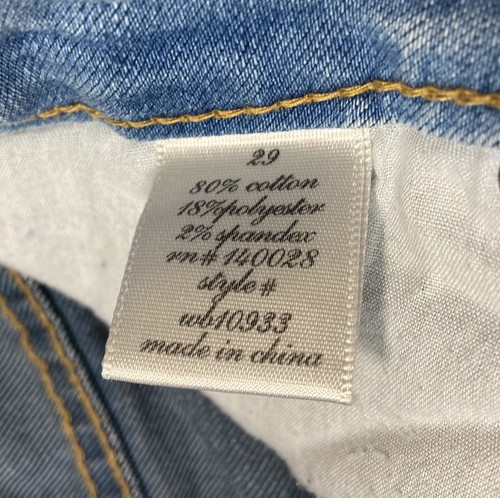 Harper Skinny Sunbleached Blue Size 29 Jeans Pre Owned - Picture 4 of 10