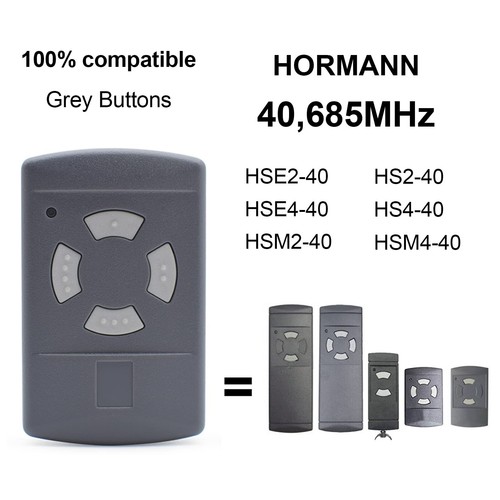 1 Stück GaragentorHandsender für Hörmann GraueTasten HSM4 40,685MHz HSE2 HSM2 - Picture 2 of 6