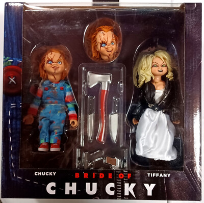 BRIDE OF CHUCKY Chucky + Tiffany - 14 cm - NECA (2 Pack)