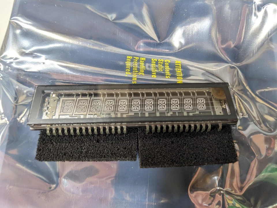 7280242J01 FUTABA 11-BY-07ZK LCD VF 11 DÍGITOS Unidad Módulo de Pantalla MOTOROLA 27 PINES Foto 3 de 4