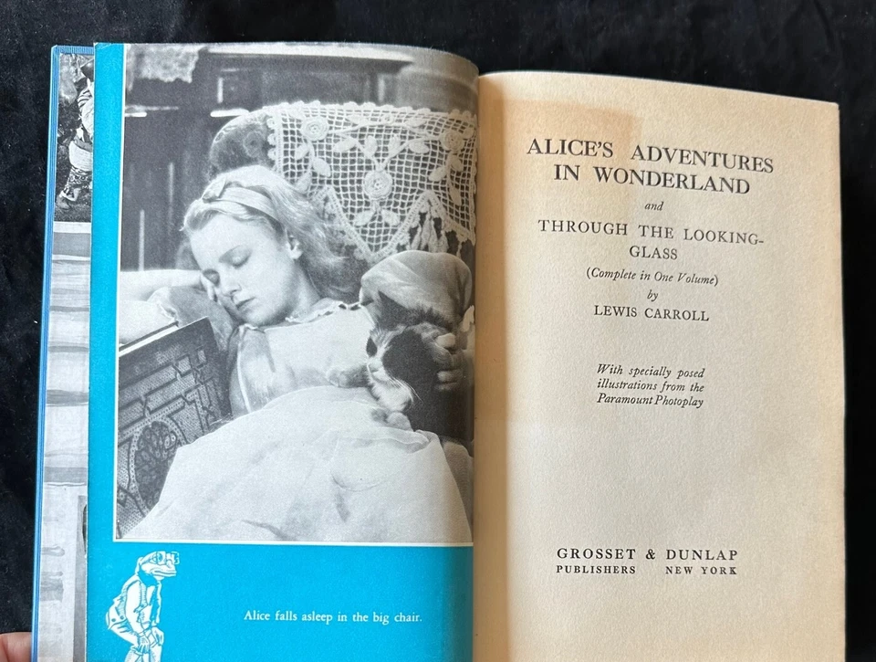 1933 ALICE IN WONDERLAND photoplay w/ letter Lewis Carroll SUPERB DJ rare thus! - Image 4 of 4